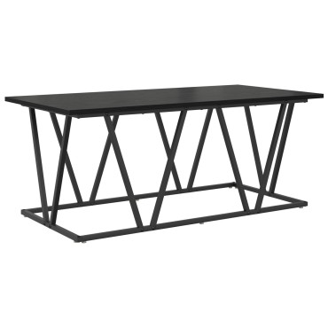 vidaXL Τραπέζι Καφέ Μαύρο Δρυς 100x50x40cm Φτιαγμένο από ξύλο και μέταλλο 1 τεμ.