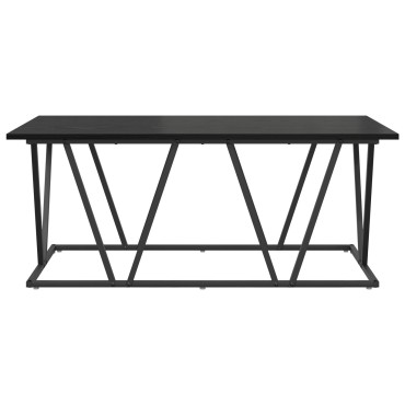 vidaXL Τραπέζι Καφέ Μαύρο Δρυς 100x50x40cm Φτιαγμένο από ξύλο και μέταλλο 1 τεμ.