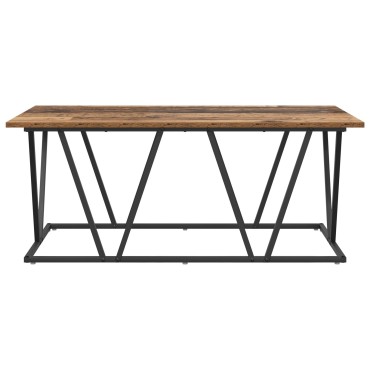 vidaXL Τραπεζάκι σαλονιού από παλιό ξύλο 100x50x40cm από συσκευασμένο ξύλο και μέταλλο 1 τεμ.