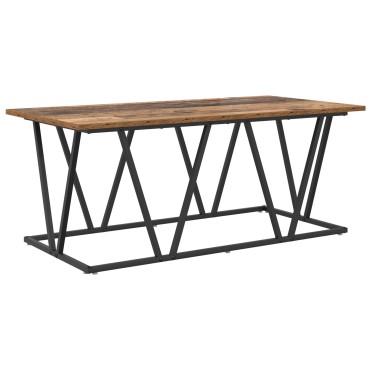 vidaXL Τραπεζάκι σαλονιού από παλιό ξύλο 100x50x40cm από συσκευασμένο ξύλο και μέταλλο 1 τεμ.