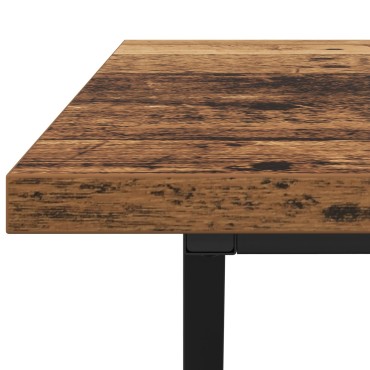 vidaXL Τραπεζάκι σαλονιού από παλιό ξύλο 100x50x40cm από συσκευασμένο ξύλο και μέταλλο 1 τεμ.
