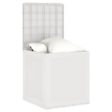 vidaXL Σακούλα Αποθήκευσης Κήπου Λευκή 55x53x57cm PP