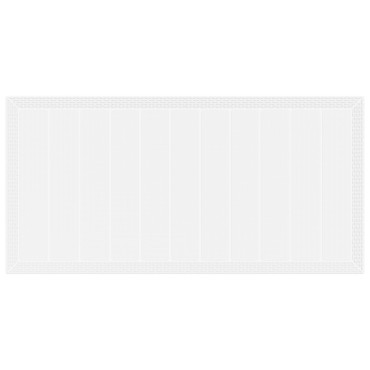 vidaXL Κήπος Τραπέζι Λευκό 200x100x73cm Πολυ Ράττον 1 τεμ.