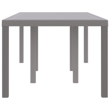 vidaXL Τραπεζάκι Κήπου Ανοιχτό Γκρι 200x100x73cm Πολλυ Ράτα 1 τεμ.