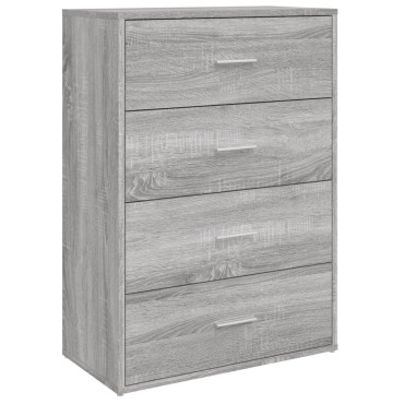 vidaXL Βοηθητικά Ντουλάπια 2 τεμ. Γκρι Sonoma 60x31x84cm Επεξ. Ξύλο
