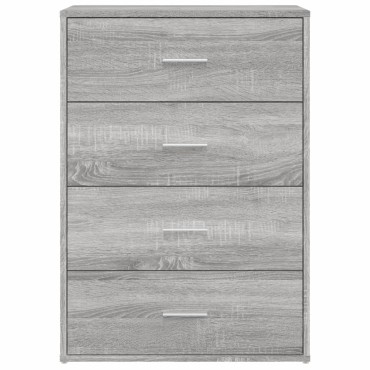 vidaXL Βοηθητικά Ντουλάπια 2 τεμ. Γκρι Sonoma 60x31x84cm Επεξ. Ξύλο