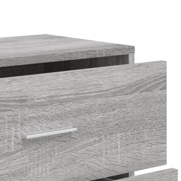 vidaXL Βοηθητικά Ντουλάπια 2 τεμ. Γκρι Sonoma 60x31x84cm Επεξ. Ξύλο