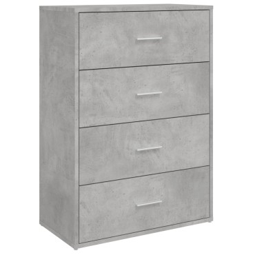 vidaXL Βοηθητικά Ντουλάπια 2 τεμ. Γκρι Σκυρ. 60x31x84cm Επεξ. Ξύλο