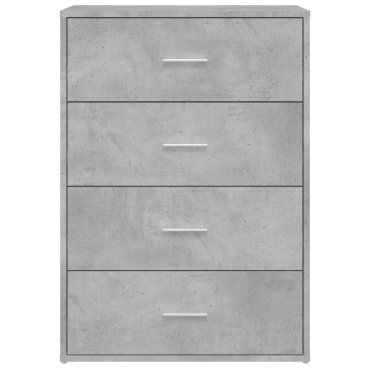 vidaXL Βοηθητικά Ντουλάπια 2 τεμ. Γκρι Σκυρ. 60x31x84cm Επεξ. Ξύλο