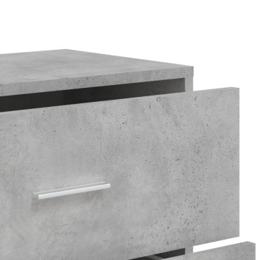 vidaXL Βοηθητικά Ντουλάπια 2 τεμ. Γκρι Σκυρ. 60x31x84cm Επεξ. Ξύλο