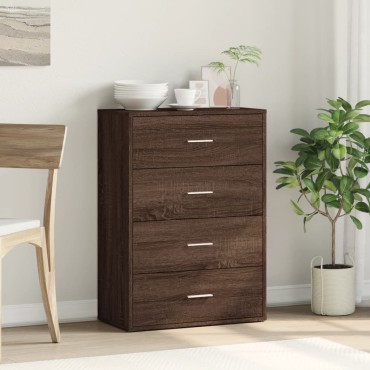 vidaXL Ντουλάπι Καφέ Δρυς 60x31x84cm από Επεξεργ. Ξύλο 1 τεμ.
