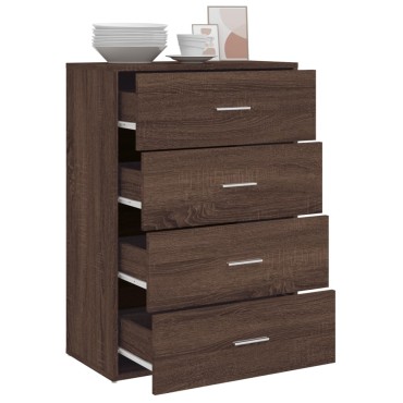 vidaXL Ντουλάπι Καφέ Δρυς 60x31x84cm από Επεξεργ. Ξύλο 1 τεμ.