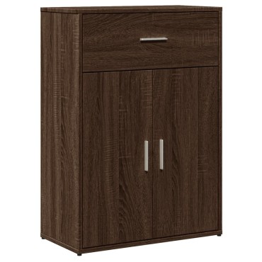 vidaXL Βοηθητικό Ντουλάπι Καφέ Δρυς 60x30x84cm από Επεξεργασμένο Ξύλο 1 τεμ.