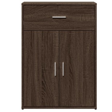 vidaXL Βοηθητικό Ντουλάπι Καφέ Δρυς 60x30x84cm από Επεξεργασμένο Ξύλο 1 τεμ.
