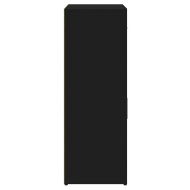 vidaXL Βοηθητικά Ντουλάπια 2 τεμ. Μαύρο 60x30x84cm Επεξεργ. Ξύλο