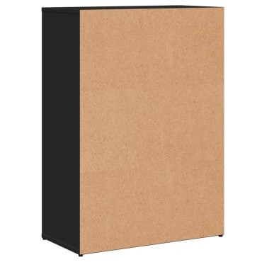 vidaXL Βοηθητικά Ντουλάπια 2 τεμ. Μαύρο 60x30x84cm Επεξεργ. Ξύλο