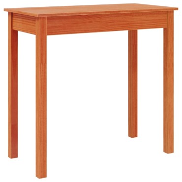 vidaXL Τραπέζι κονσόλα Καφέ Κεριού 80x40x75cm Μασίφ Ξύλο Πεύκου 1 τεμ.
