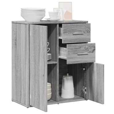 vidaXL Βοηθητικό Ντουλάπι Γκρι Sonoma 60x31x70cm Επεξεργασμένο Ξύλο 1 τεμ.