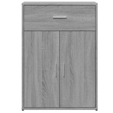 vidaXL Βοηθητικά Ντουλάπια 2 τεμ. Γκρι Sonoma 60x30x84cm Επεξ. Ξύλο