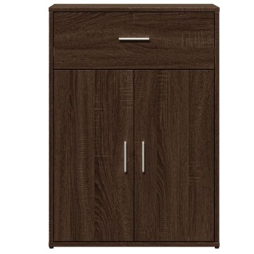 vidaXL Βοηθητικά Ντουλάπια 2 τεμ. Καφέ Δρυς 60x30x84cm Επεξ. Ξύλο