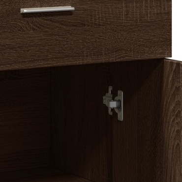 vidaXL Βοηθητικά Ντουλάπια 2 τεμ. Καφέ Δρυς 60x30x84cm Επεξ. Ξύλο