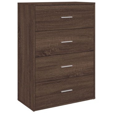 vidaXL Βοηθητικά Ντουλάπια 2 τεμ. Καφέ Δρυς 60x31x84cm Επεξ. Ξύλο