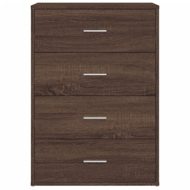 vidaXL Βοηθητικά Ντουλάπια 2 τεμ. Καφέ Δρυς 60x31x84cm Επεξ. Ξύλο