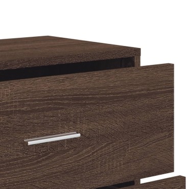 vidaXL Βοηθητικά Ντουλάπια 2 τεμ. Καφέ Δρυς 60x31x84cm Επεξ. Ξύλο