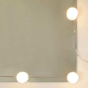 vidaXL Μπουντουάρ με LED Μαύρο 74,5x40x141cm 1 τεμ.