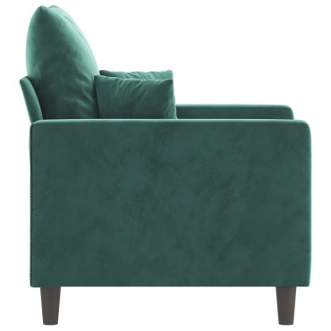 vidaXL Πολυθρόνα Σκούρο πράσινο Βελούδινη 78x77x80cm 1 τεμ. Γωνιακός