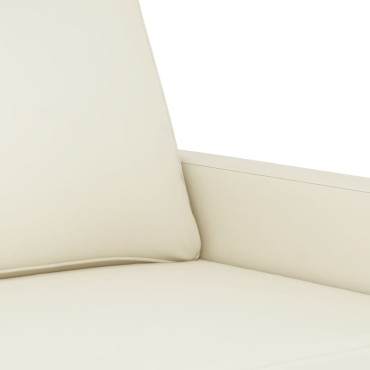 vidaXL Καναπές Διθέσιος Κρεμ Βελούδινος 158x77x80cm 1 τεμ.