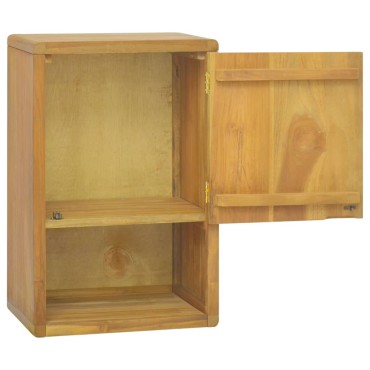 vidaXL Ντουλάπι Μπάνιου Επιτοίχιο 45x30x70cm από Μασίφ Ξύλο Teak 1 τεμ.