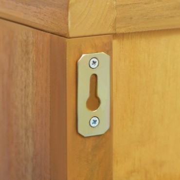 vidaXL Ντουλάπι Μπάνιου Επιτοίχιο 45x30x70cm από Μασίφ Ξύλο Teak 1 τεμ.