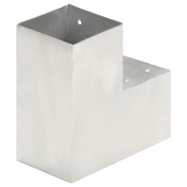 vidaXL Σύνδεσμος Στύλου Σχήματος L 101x101 χιλ. από Γαλβανισμ. Μέταλλο
