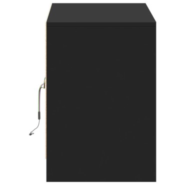 vidaXL Έπιπλο Τηλεόρασης με LED Μαύρο 100x34x50cm από Επεξ. Ξύλο