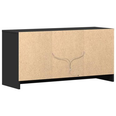 vidaXL Έπιπλο Τηλεόρασης με LED Μαύρο 100x34x50cm από Επεξ. Ξύλο