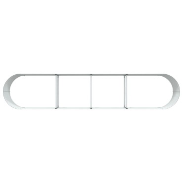 vidaXL Υψωμένο Παρτέρι για Κήπο Καφέ 400x80x44 εκ σε Γαλβανισμένο Χάλυβα