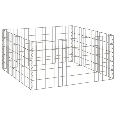 vidaXL Κομποστερ Κήπου 100x100x50cm από Γαλβανισμένο Ατσάλι