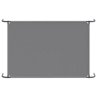vidaXL Ανυψωμένο κρεβάτι σκύλου γκρι 150x90x20 cm ύφασμα Οξφόρδης