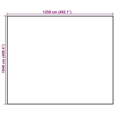 vidaXL Τάπητας για αχυρώνα 10,4x12,5 m 140 g/m² Πολυπροπυλένιο