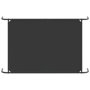 vidaXL Ανυψωμένο κρεβάτι σκύλου μαύρο 150x90x20 cm ύφασμα Οξφόρδης
