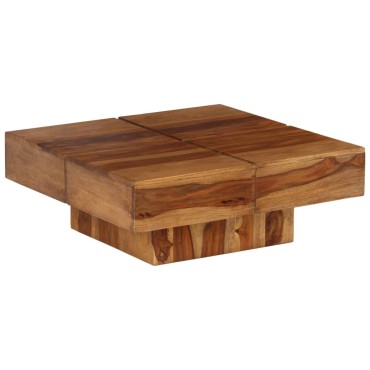 vidaXL Τραπεζάκι Σαλονιού 80x80x30cm από Μασίφ Ξύλο Ακακίας 1 τεμ.