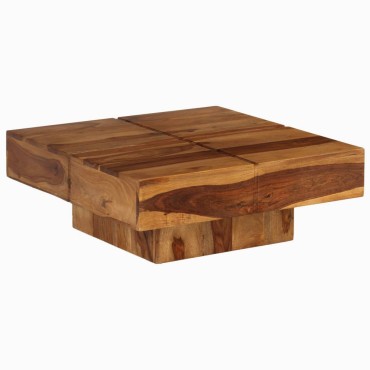 vidaXL Τραπεζάκι Σαλονιού 80x80x30cm από Μασίφ Ξύλο Ακακίας 1 τεμ.