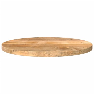 vidaXL Επιφάνεια Τραπεζιού Στρογγυλή 40x2,5cm Μασίφ Ξύλο Μάνγκο 1 τεμ.
