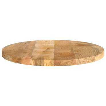 vidaXL Επιφάνεια Τραπεζιού Στρογγυλή 40x2,5cm Μασίφ Ξύλο Μάνγκο 1 τεμ.