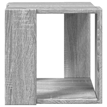 vidaXL Τραπεζάκι Σαλονιού Γκρι Sonoma 32x32x30cm Επεξεργασμένο Ξύλο 1 τεμ.