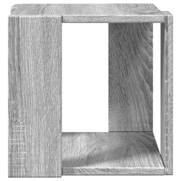 vidaXL Τραπεζάκι Σαλονιού Γκρι Sonoma 32x32x30cm Επεξεργασμένο Ξύλο 1 τεμ.