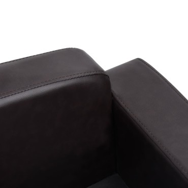 vidaXL Καναπές-Κρεβάτι Σκύλου Καφέ 80x50x40 εκ. από Συνθετικό Δέρμα