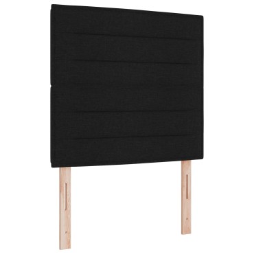 vidaXL Κεφαλάρι Μαύρο Ύφασμα 100x7x88cm 1 τεμ.