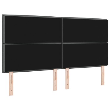 vidaXL Κεφαλάρι Μίνιμαλ Σκούρο Γκρι Ύφασμα 180x7x128cm 1 τεμ.
